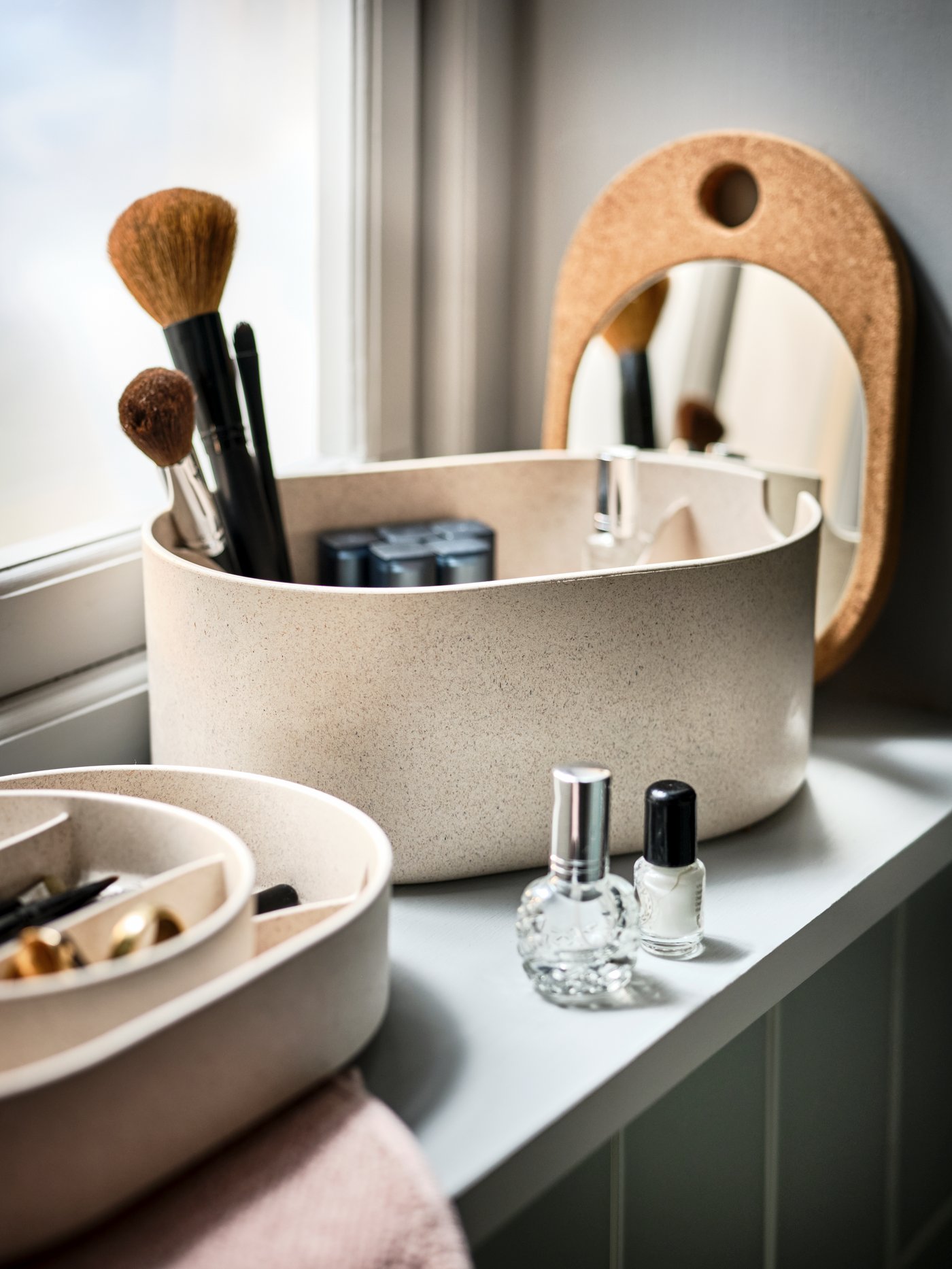 organizador para diferentes usos en el baño