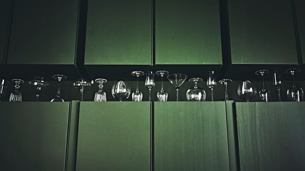 A pine IVAR cabinet
