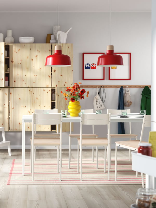 A white VIHALS extendable table