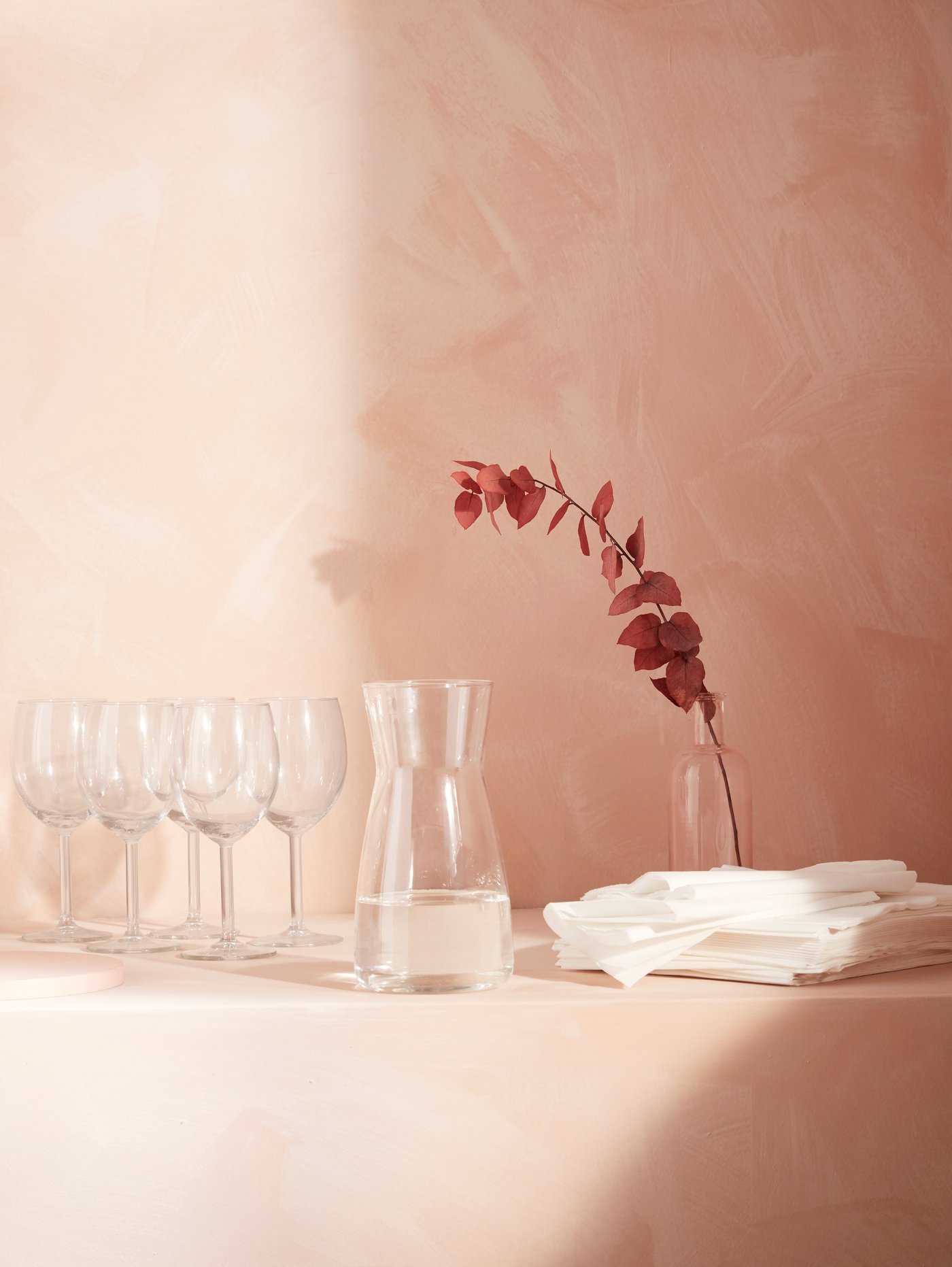 A white FANTASTISK paper napkin in the kitchen