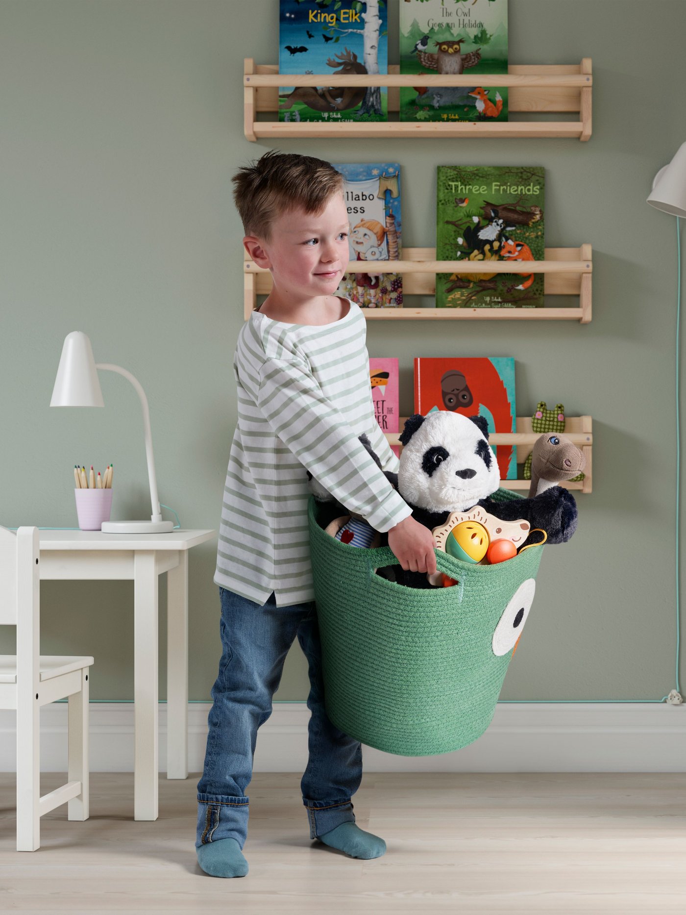 Child with toys
