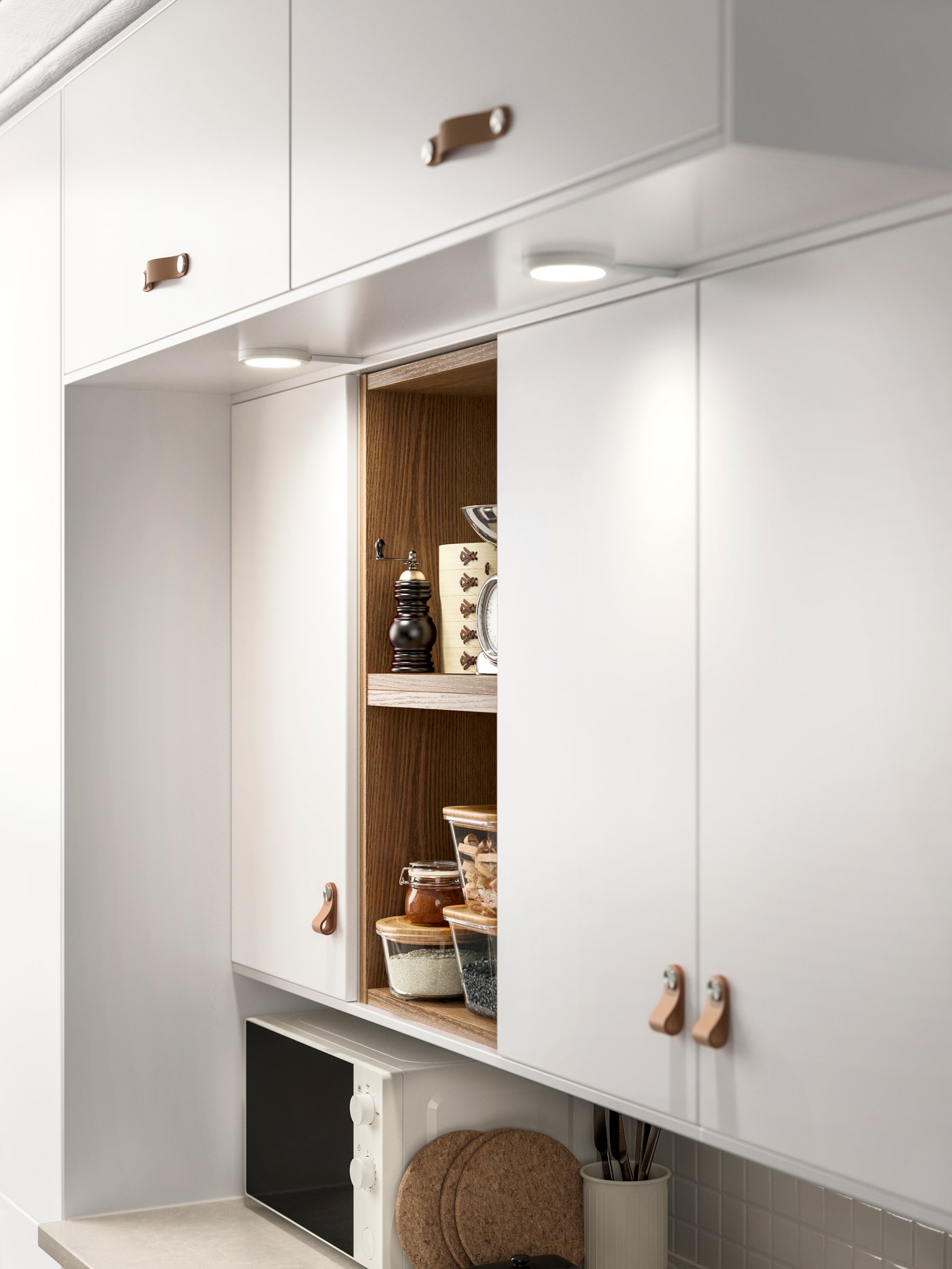 A white TILLREDA microwave oven