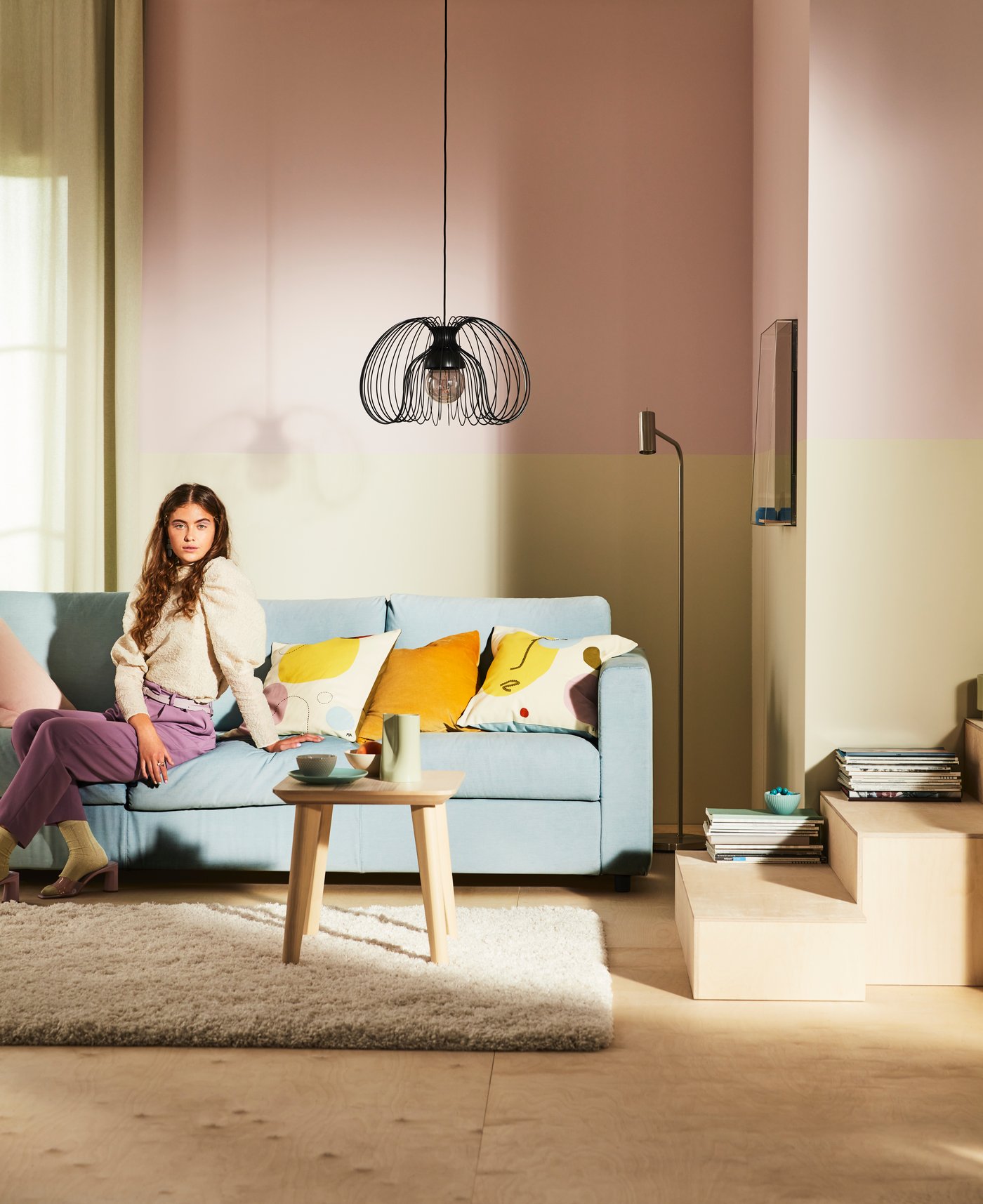 A black KALLFRONT pendant lampshade