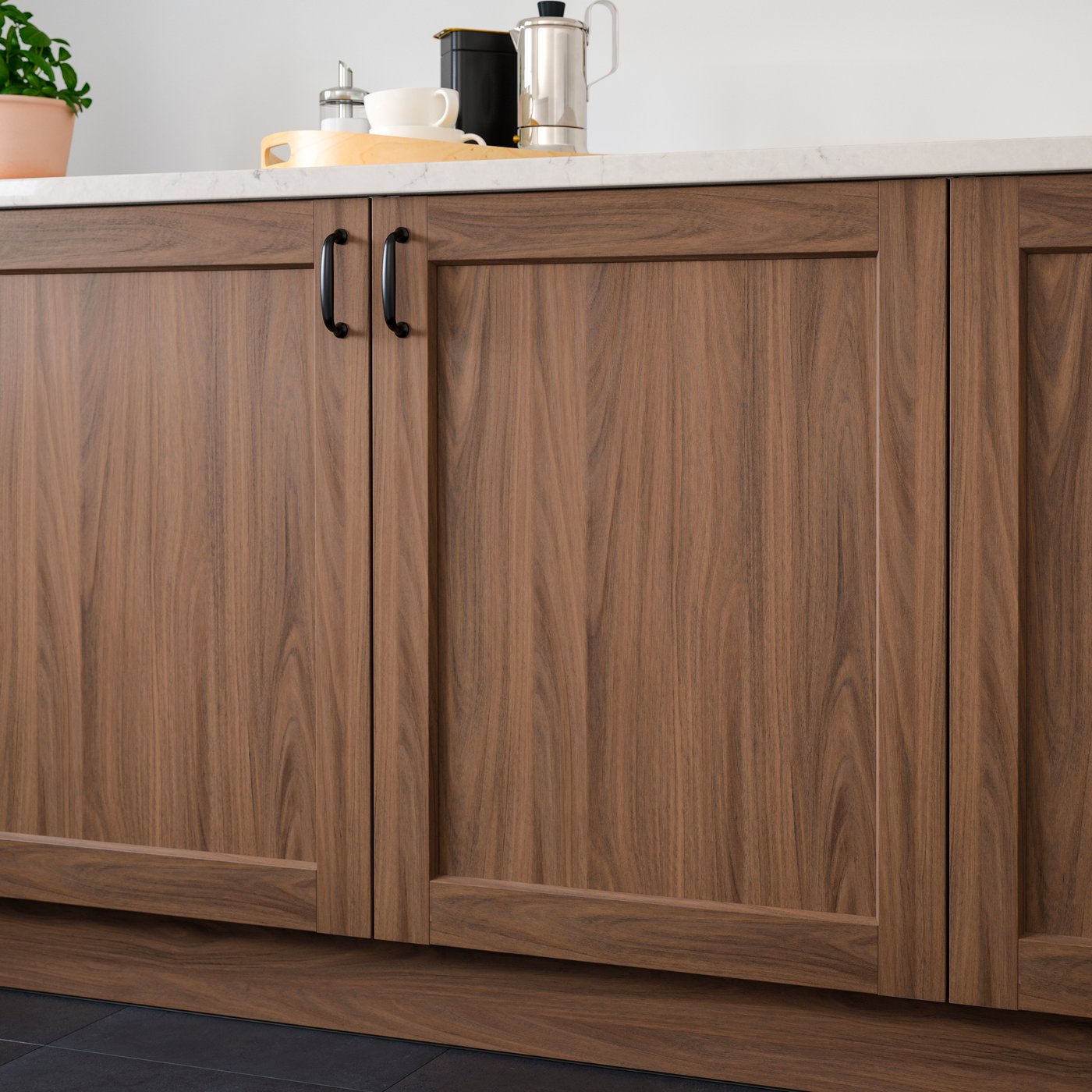 A brown walnut effect ENKÖPING door