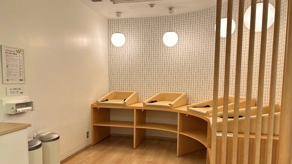 オムツ交換所​の様子