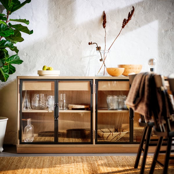 A grey-brown LANESUND sideboard