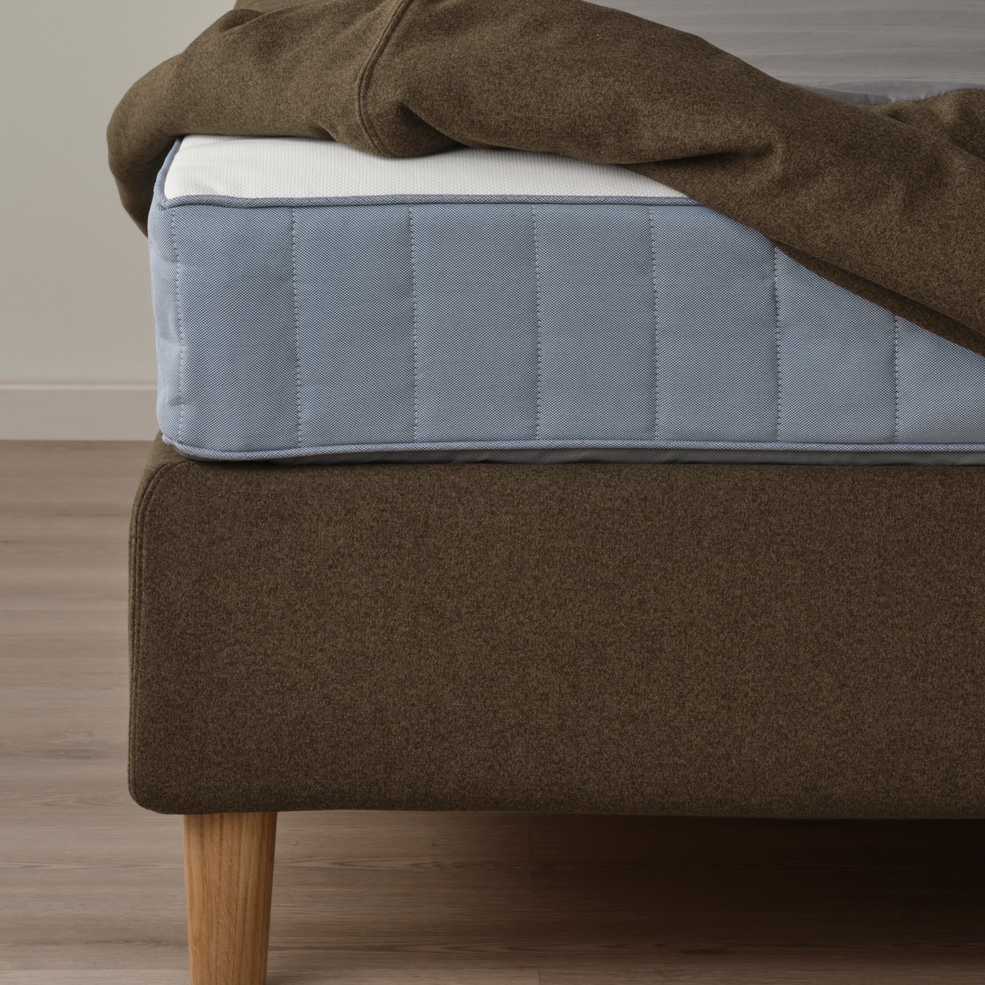 A Vesteröy firm/medium firm/Näsfjället Tonerud dark grey-brown HEMFJÄLLET divan bed