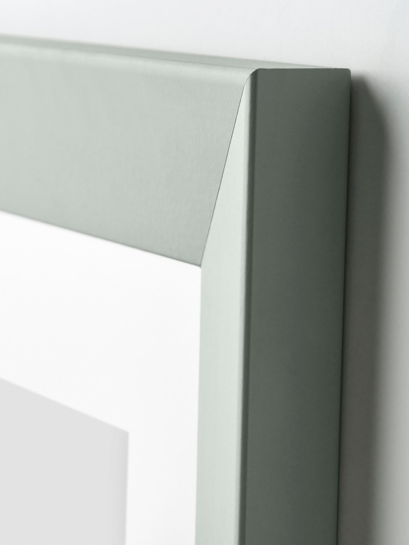 PLOMMONTRÄD picture frame, pale grey-green