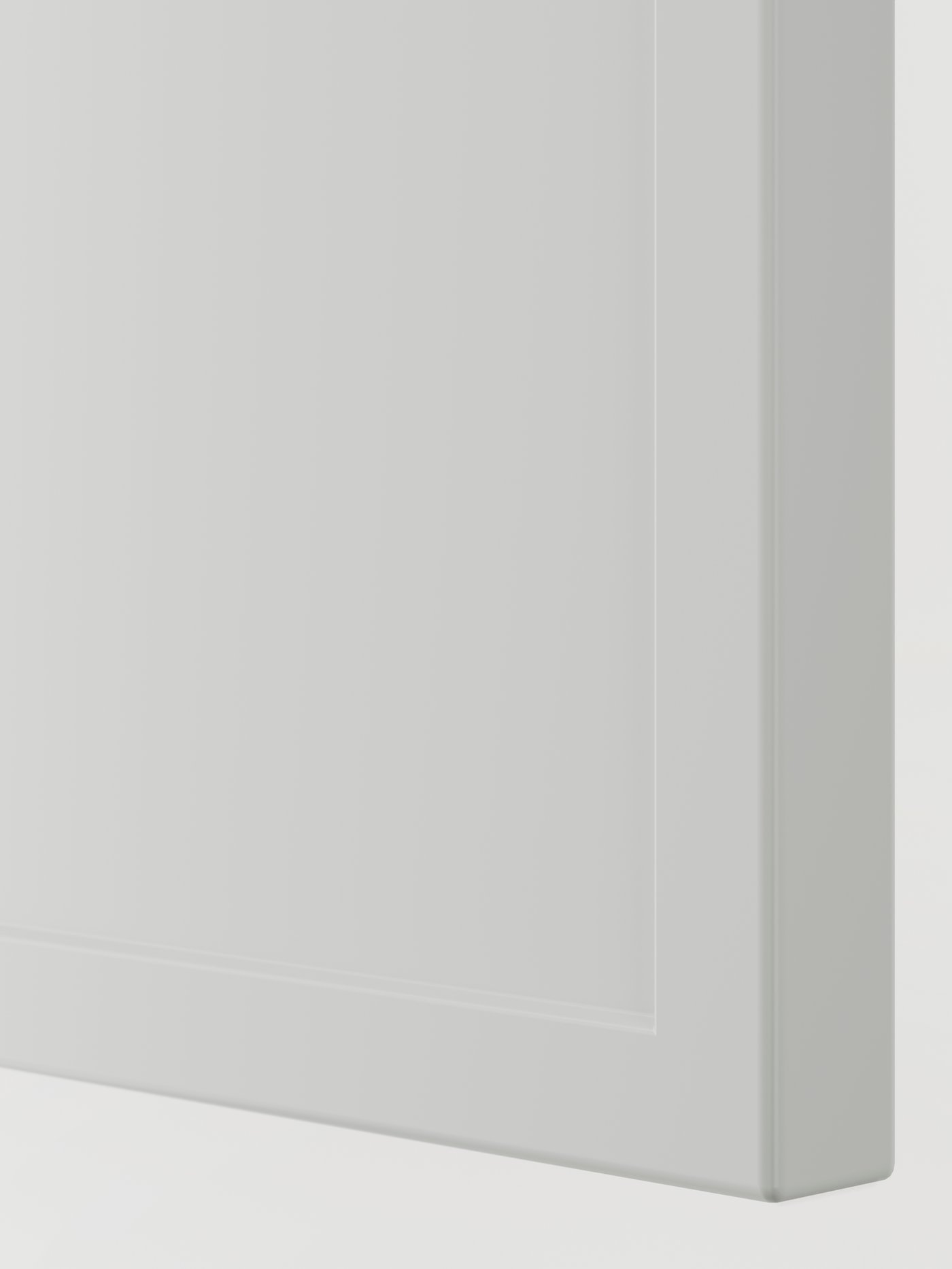 Light grey ASPUDDEN kitchen door front