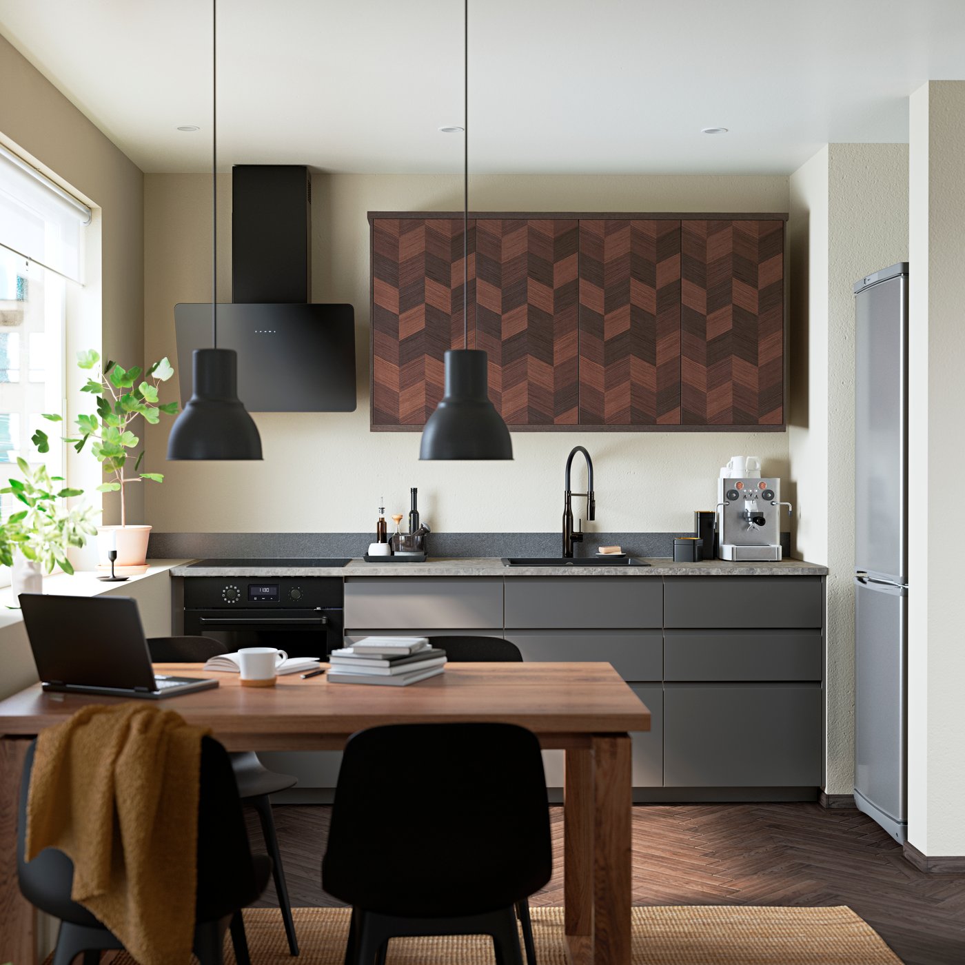 A natural LOHALS rug, flatwoven