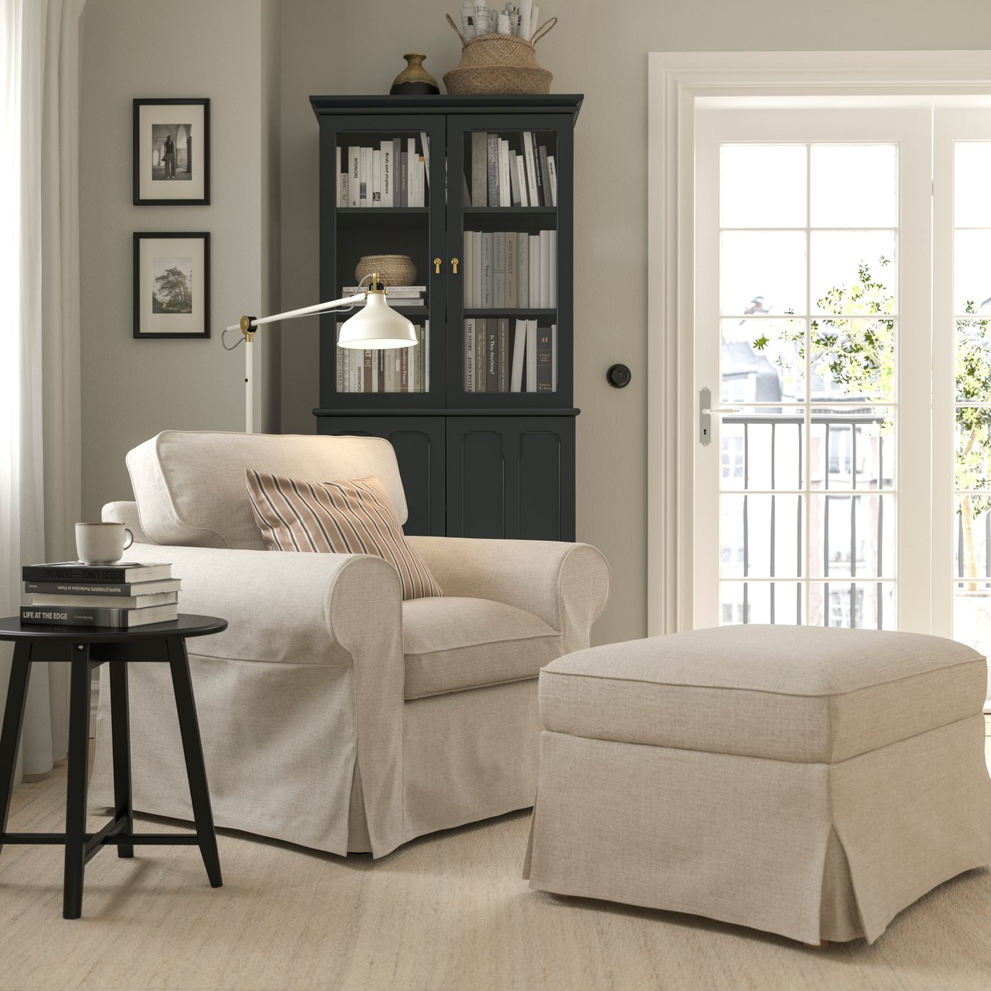 A Kilanda light beige  UPPLAND armchair