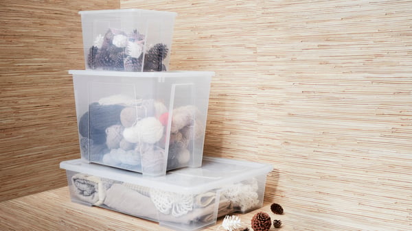 SAMLA series – Ideal for storing a lot of stuff without taking up a lot of space.