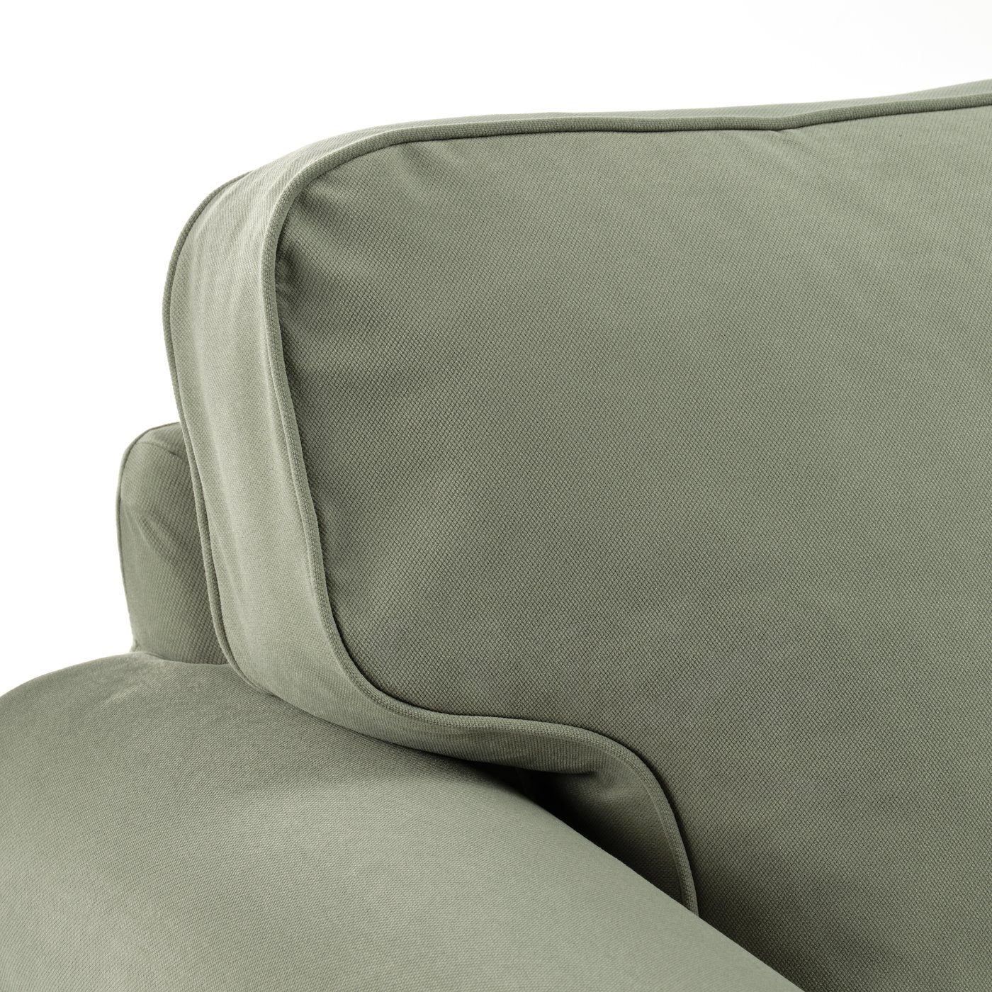 Green sofa cover