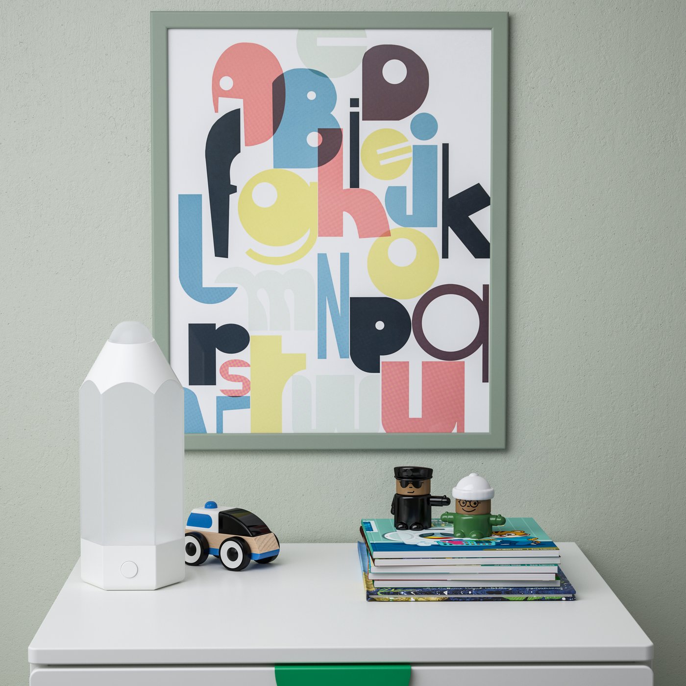 A light grey-green FISKBO frame