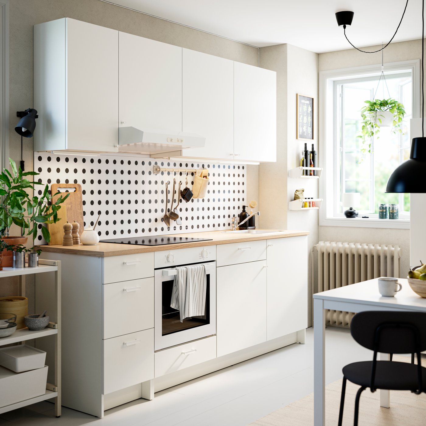 A white KNOXHULT kitchen