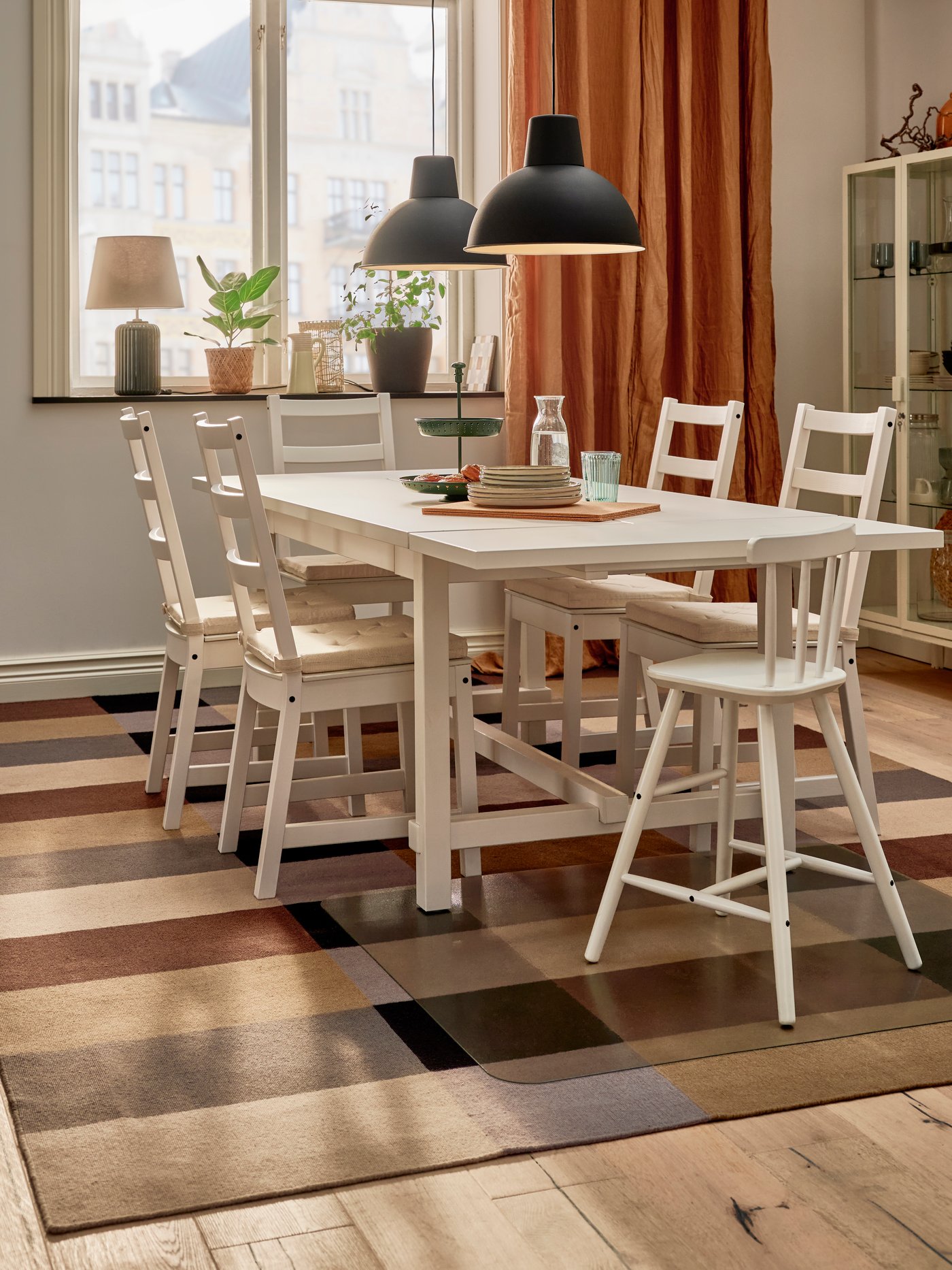Rideaux DYTÅG beige foncé avec bande de renfort, 1 paire.
