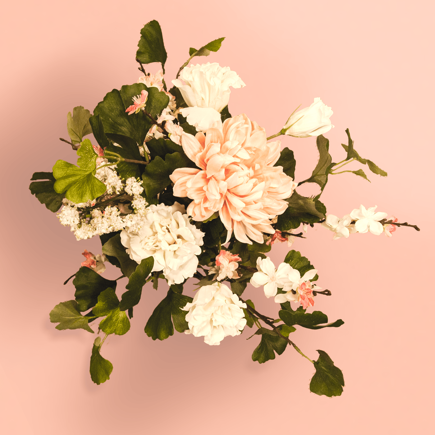 Vue aérienne de fleurs artificielles SMYCKA.