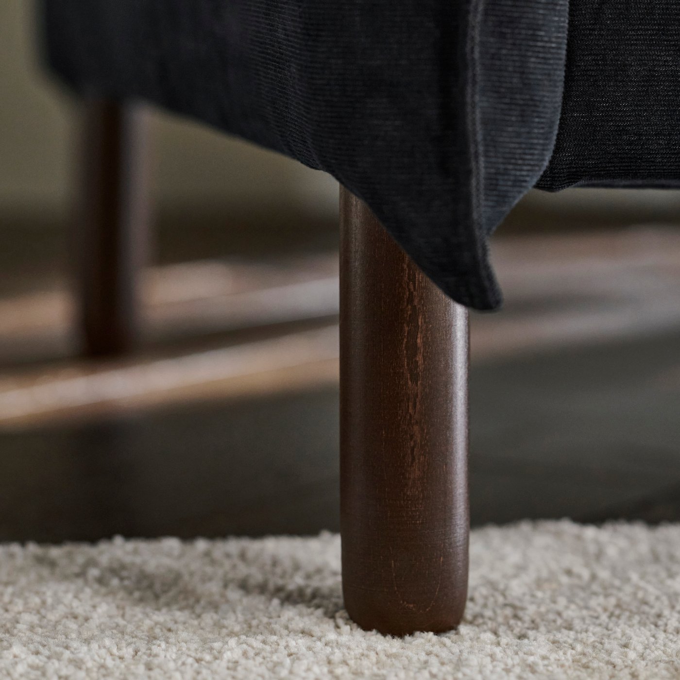 A Saxemara black-blue MANNARP 2-seat sofa