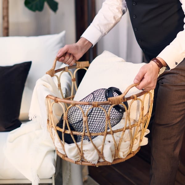 A rattan SNIDAD basket