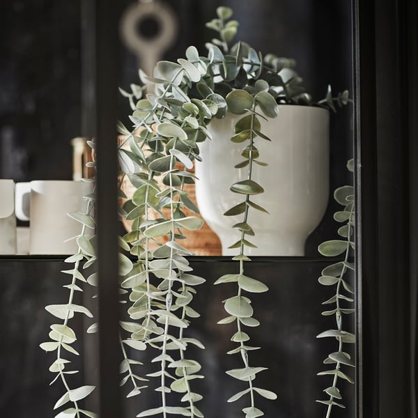 Plante artificielle chaîne des coeurs en pot FEJKA d’intérieur/extérieur, à accrocher