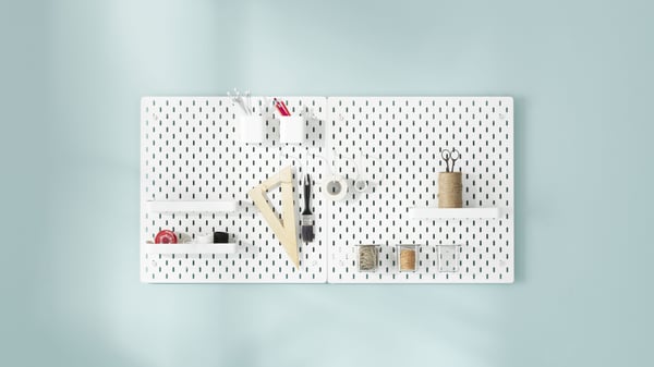 SKÅDIS series – Extremely versatile pegboard that you can rearrange endless times
