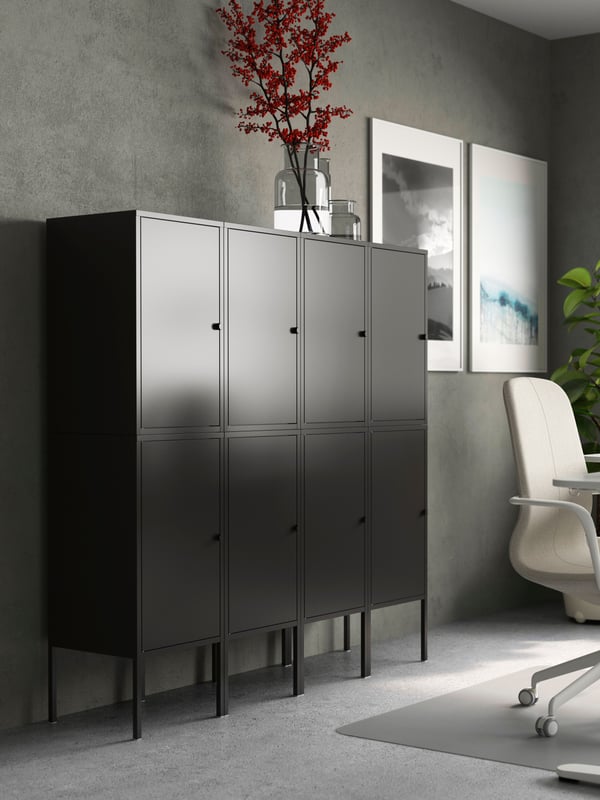Une combinaison de rangement LIXHULT anthracite