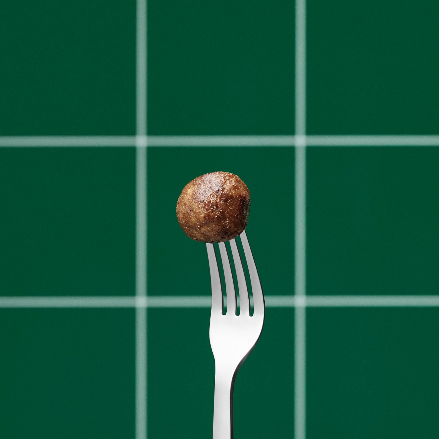 A frozen HUVUDROLL plant balls in the kitchen