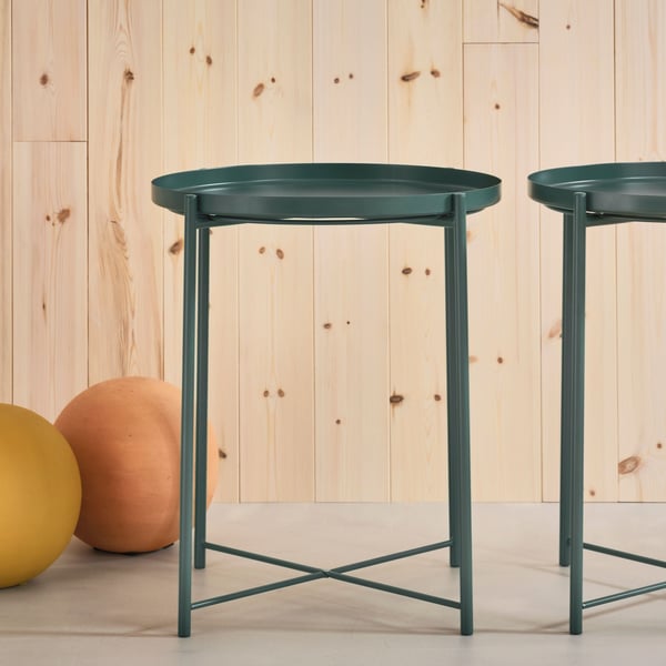 A dark grey-green GLADOM tray table