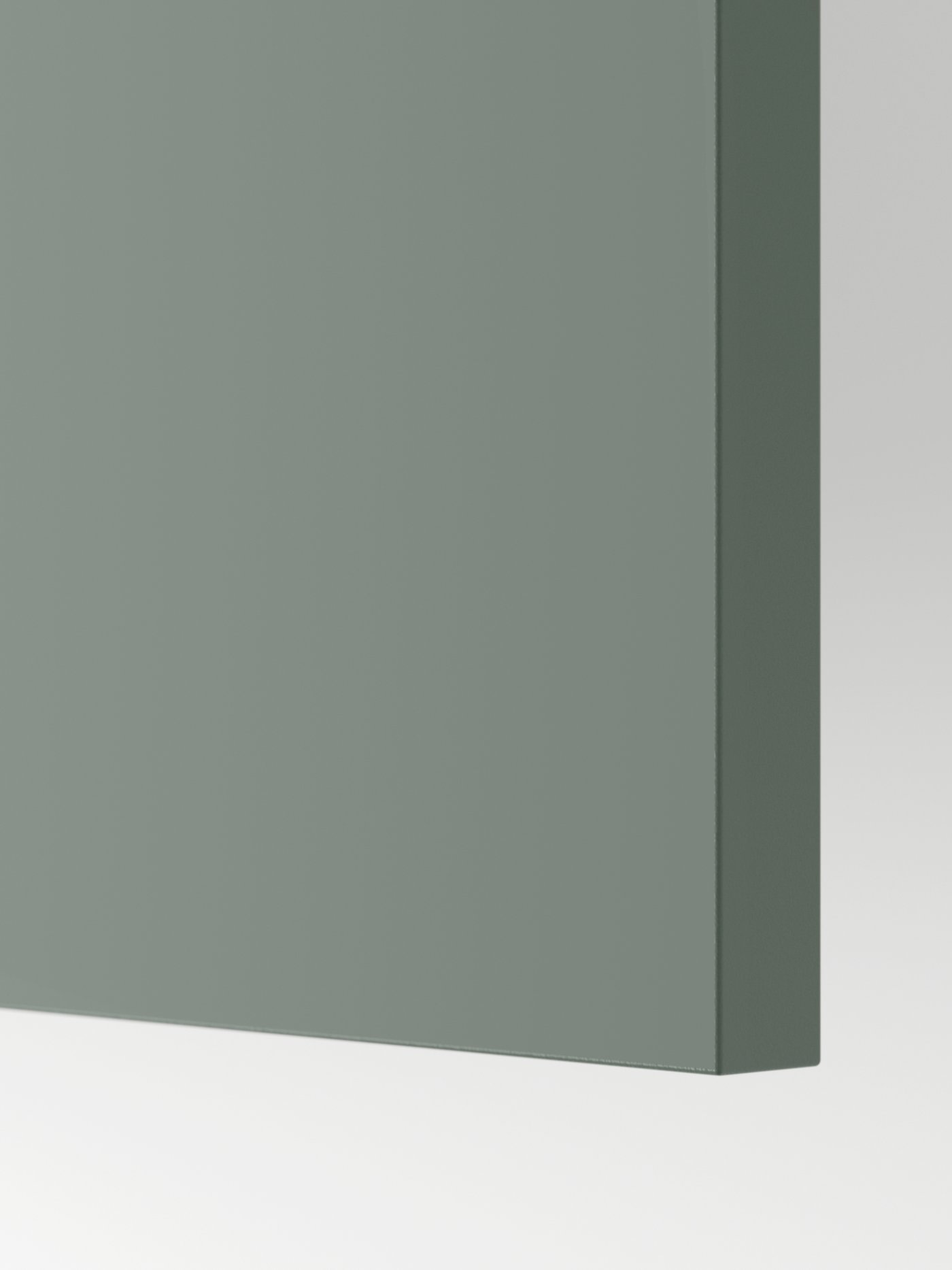 A matt grey-green NICKEBO door