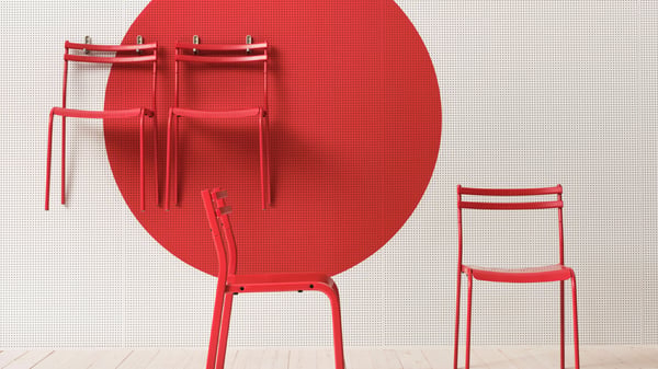 Red chairs