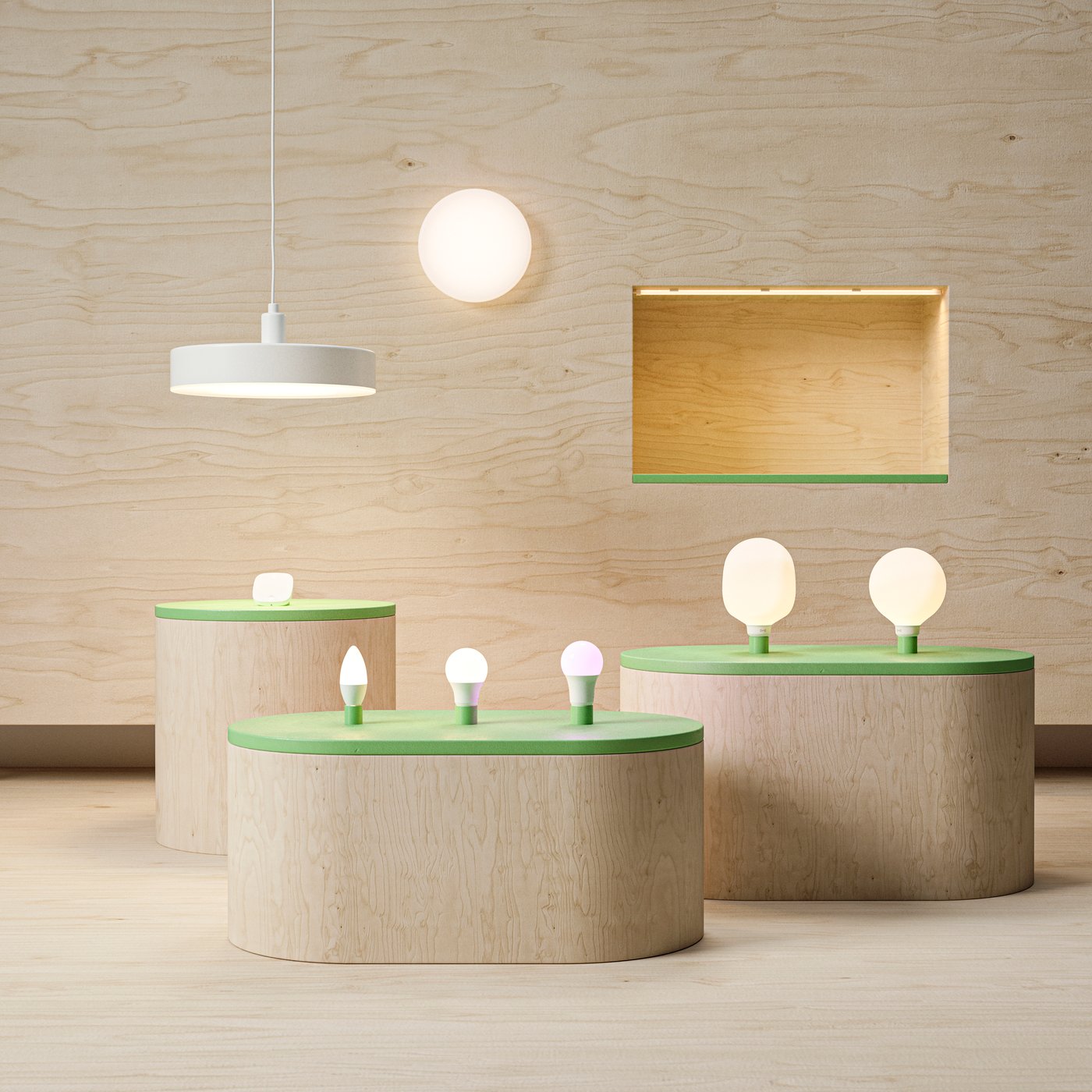 A smart wireless dimmable/white spectrum chandelier TRÅDFRI LED bulb E14 470 lumen