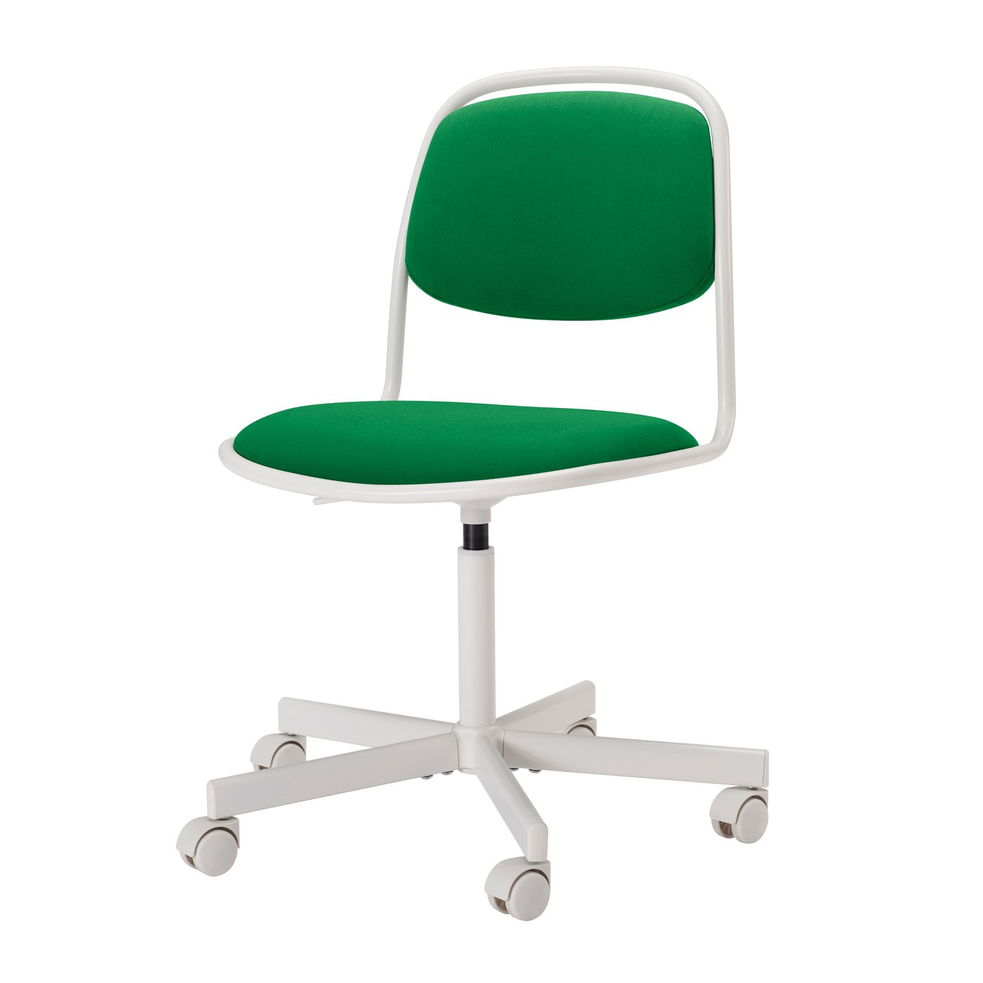 A white/Vissle green ÖRFJÄLL swivel chair