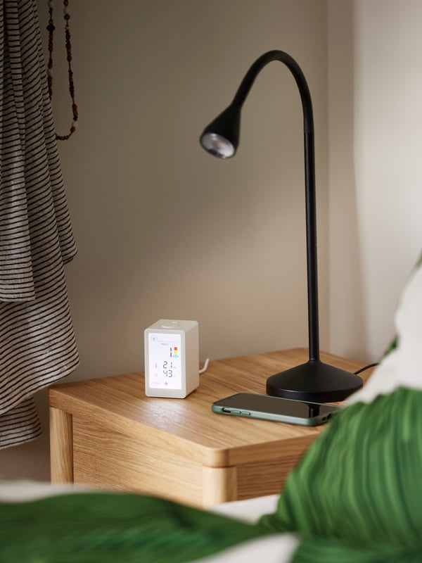 A smart VINDSTYRKA air quality sensor