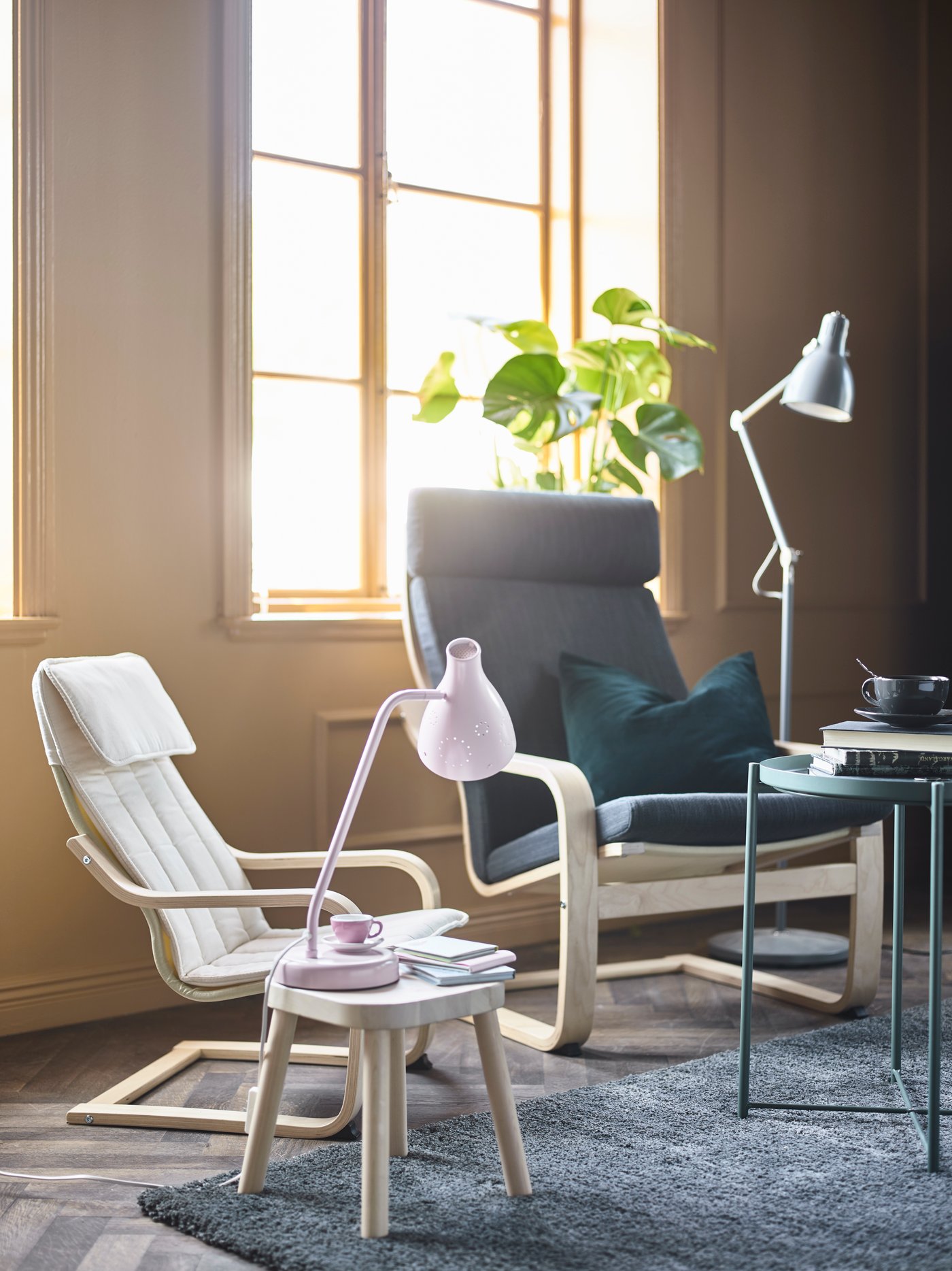 POANG armchair in a living room