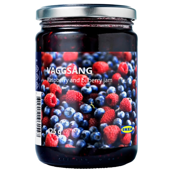 VAGGSÅNG raspberry and bilberry jam
