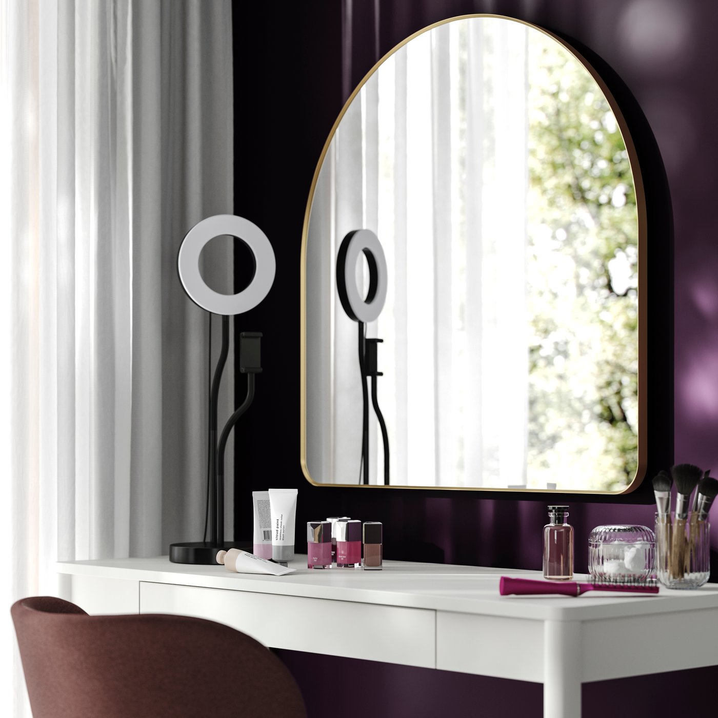 A black LINDBYN mirror