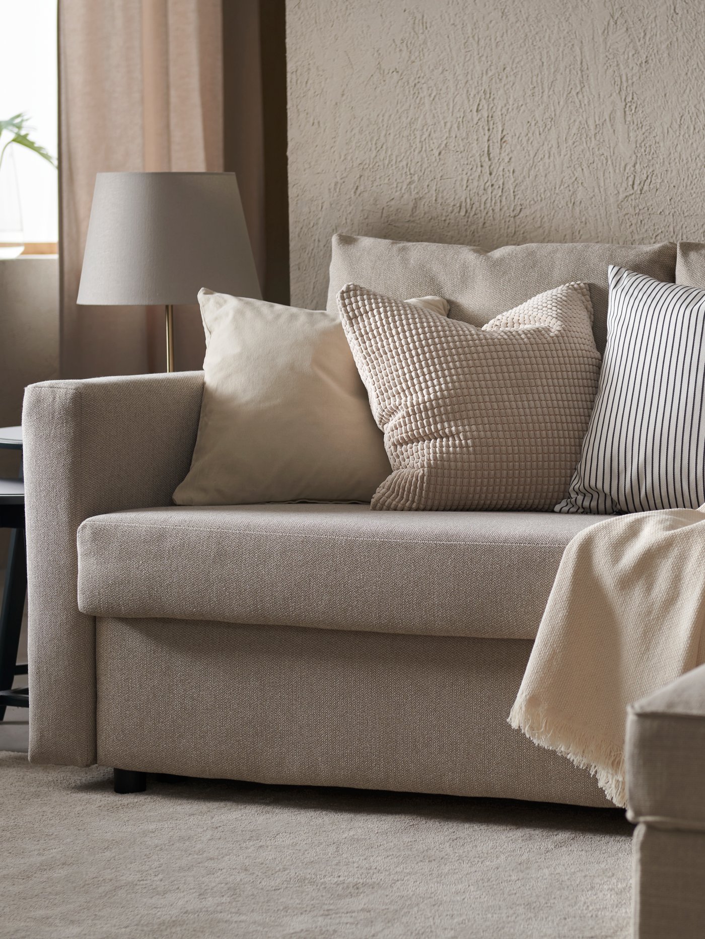 FRIHETEN sofa in living room area