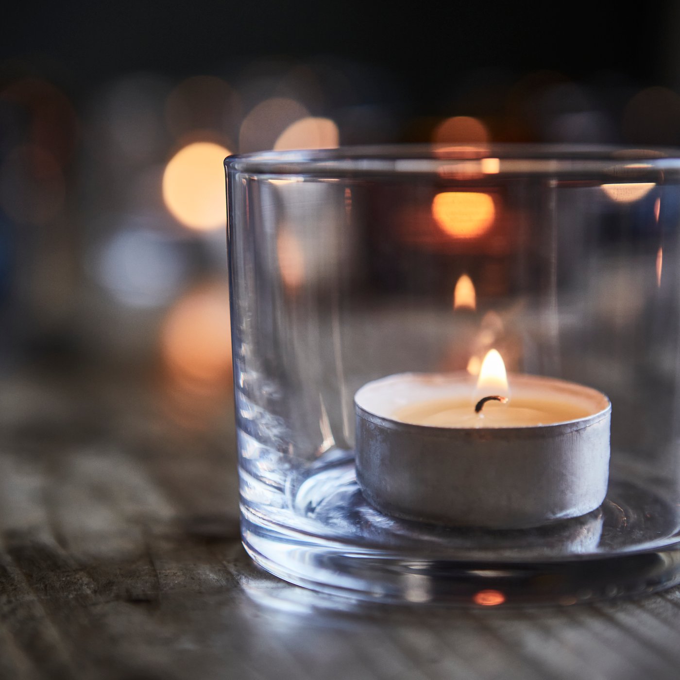 An assorted colours HÖSTAGILLE candle holder in the NA