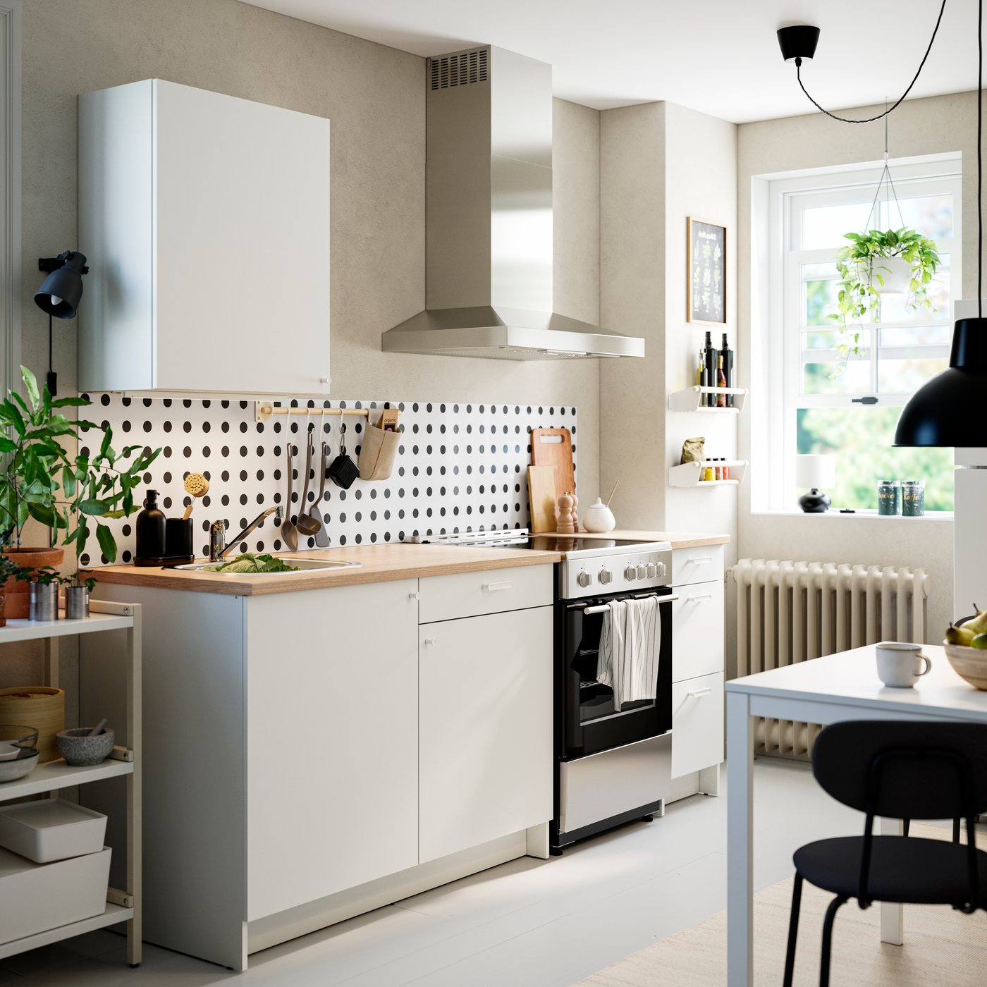A white KNOXHULT kitchen