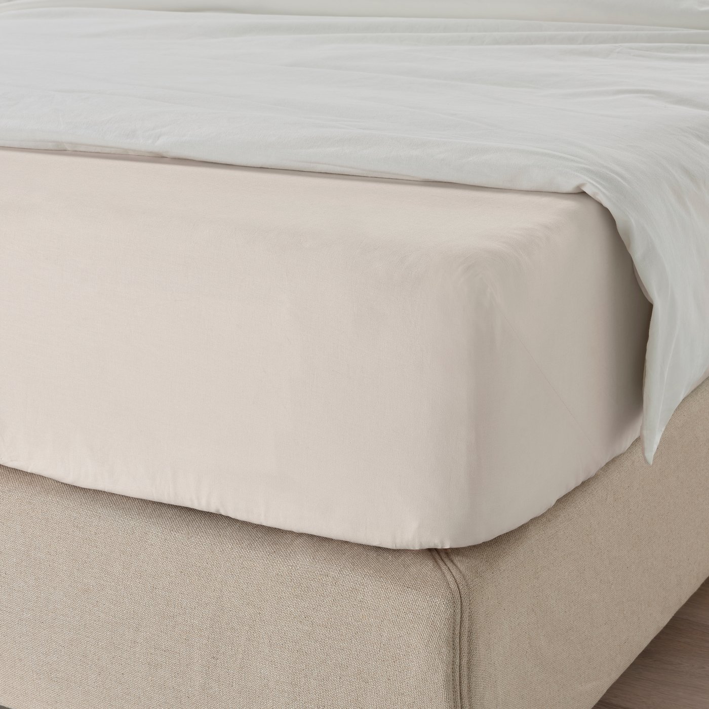 DVALA fitted sheet in beige