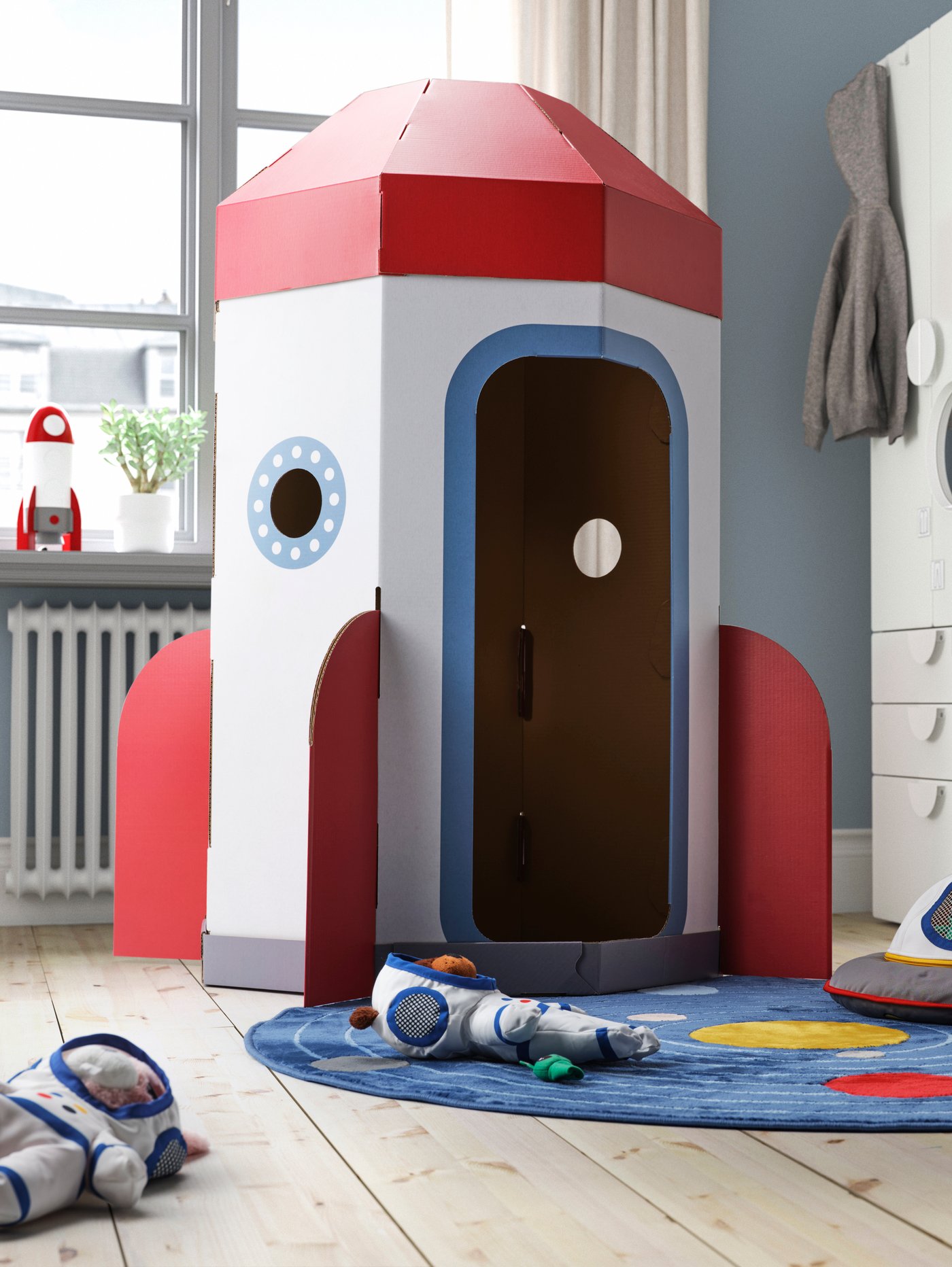 Raketa beli/crveni AFTONSPARV dečji šator