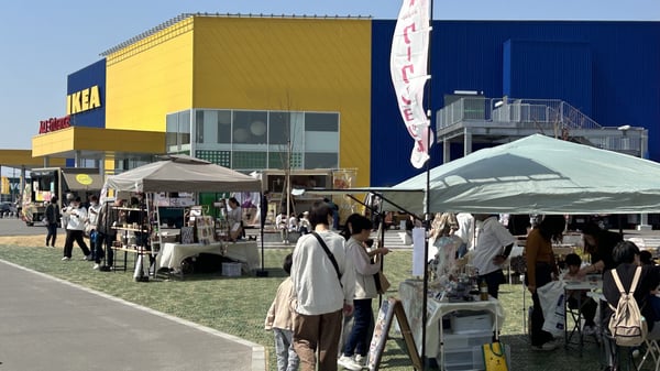 日常市の様子