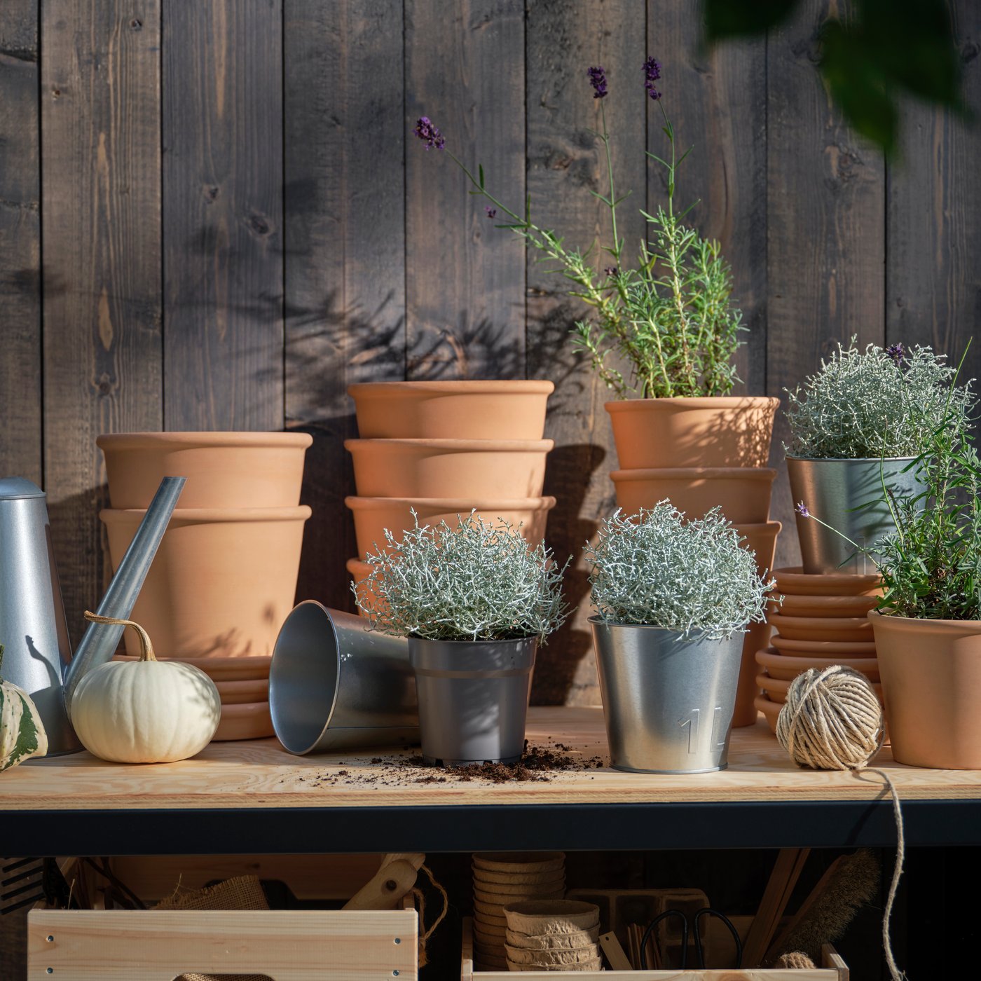 An in/outdoor/galvanised ÅKERBÄR plant pot