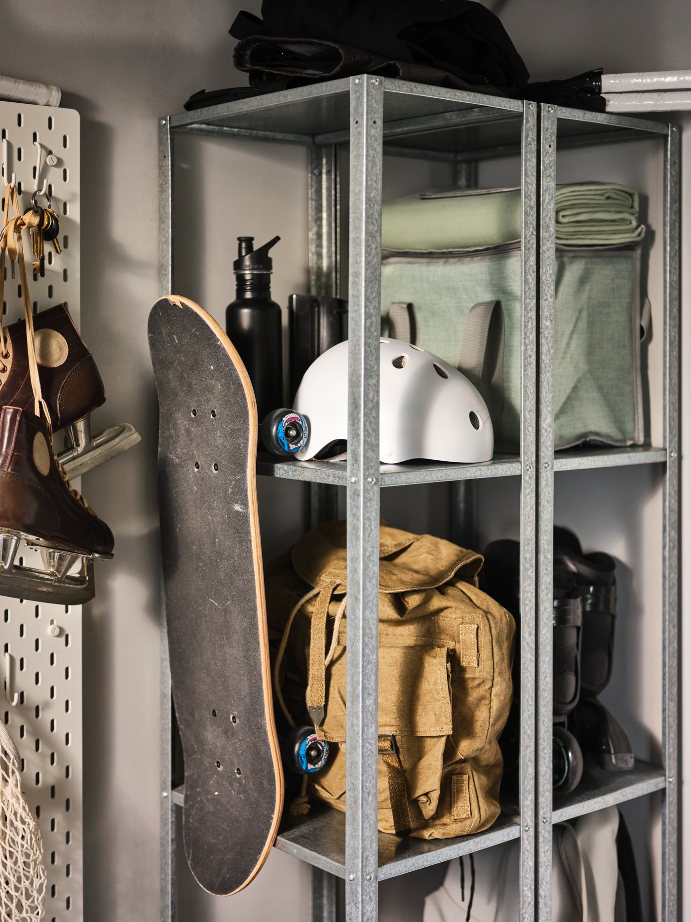 A white SKÅDIS pegboard