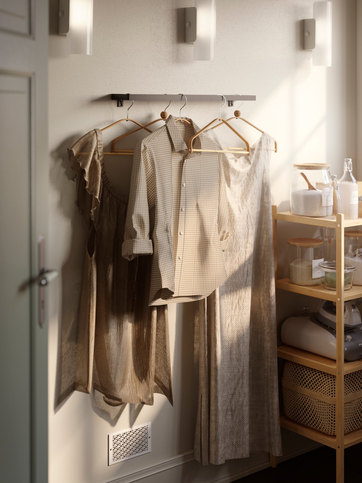 Un cintre HÖSVANS en bambou