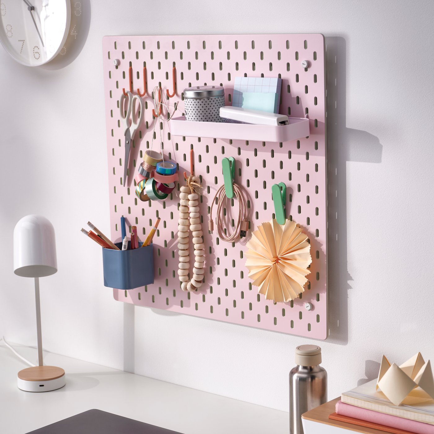 A multicolour SKÅDIS pegboard combination