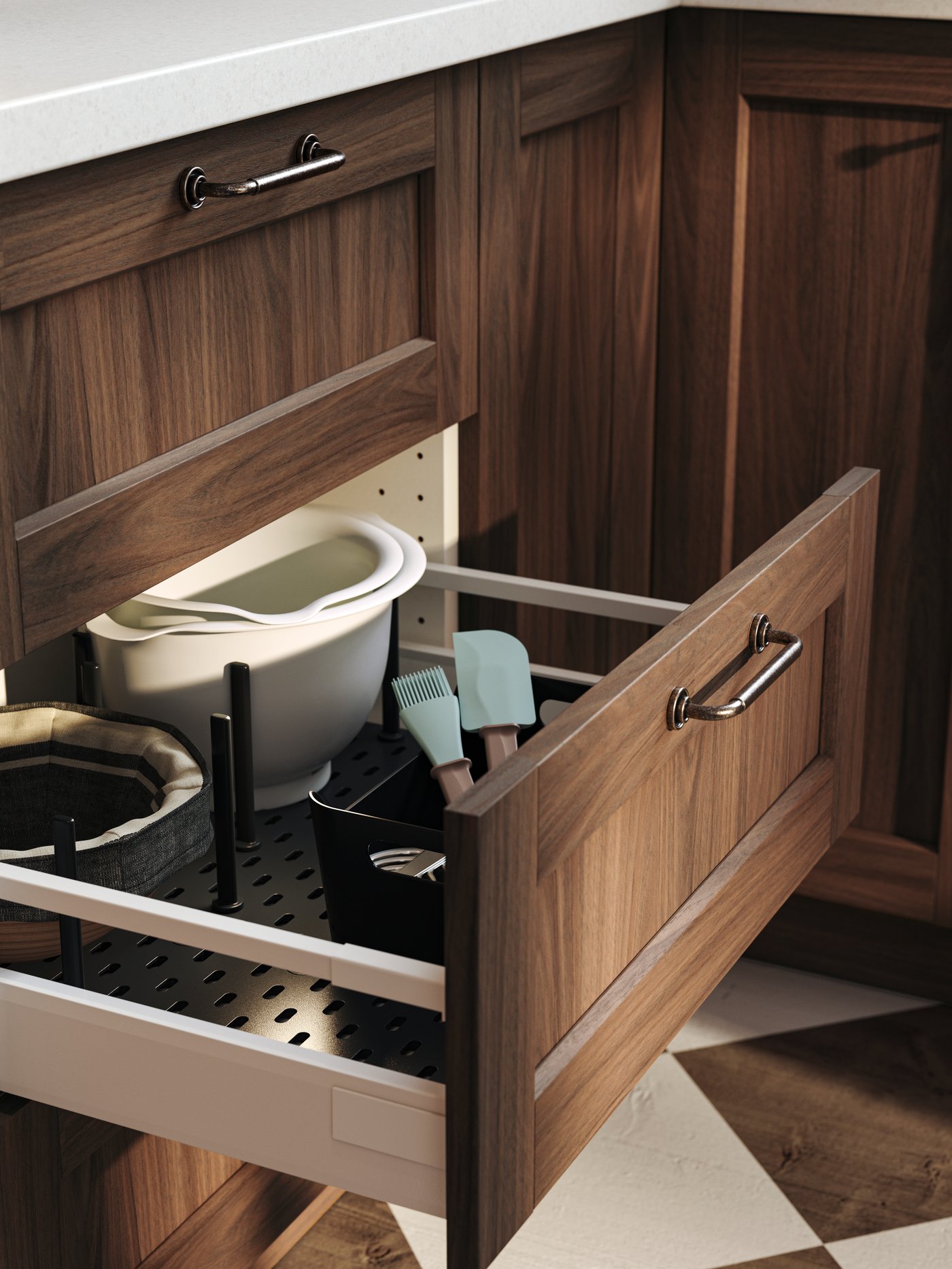 An anthracite UPPDATERA box in the kitchen