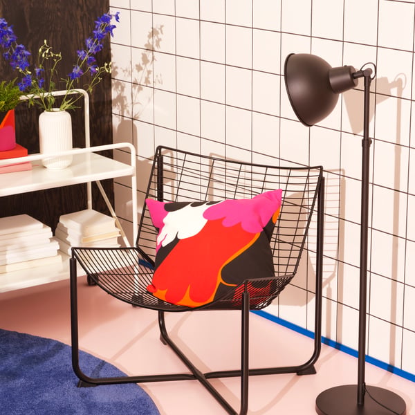 A black SKÅLBODA armchair
