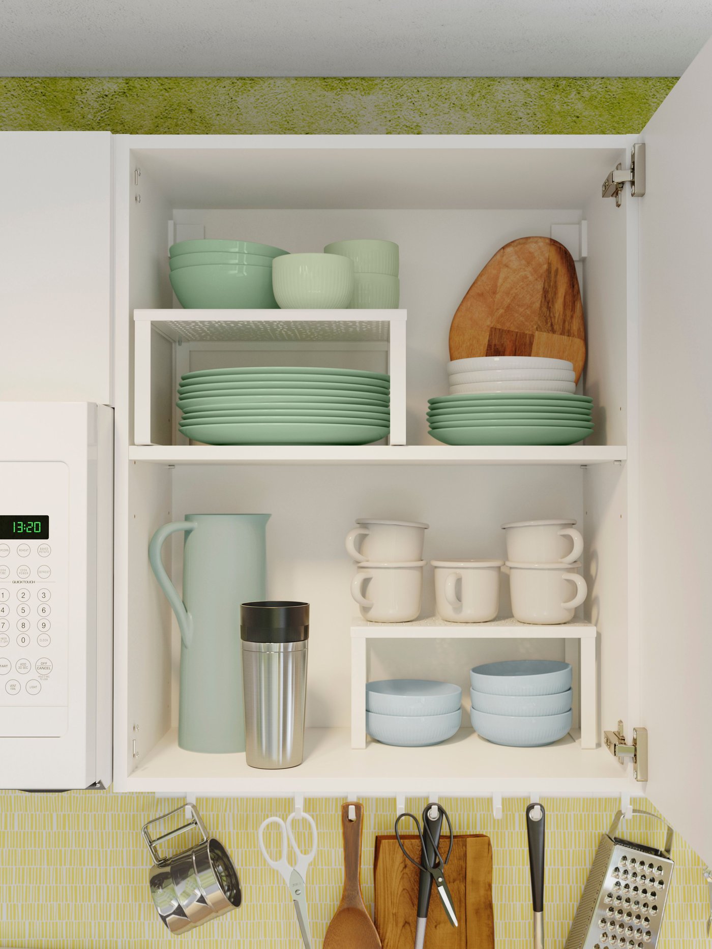 A white VARIERA shelf insert