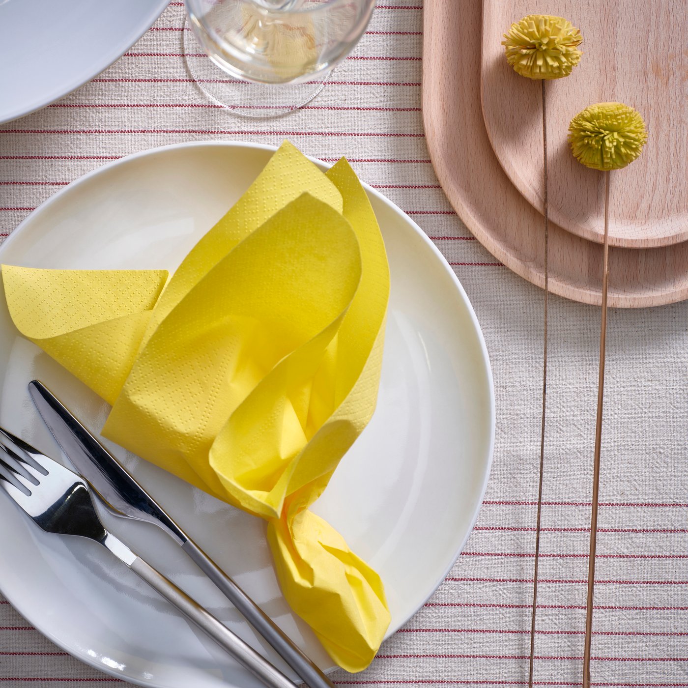 Papier FANTASTISK jaune serviette de table
